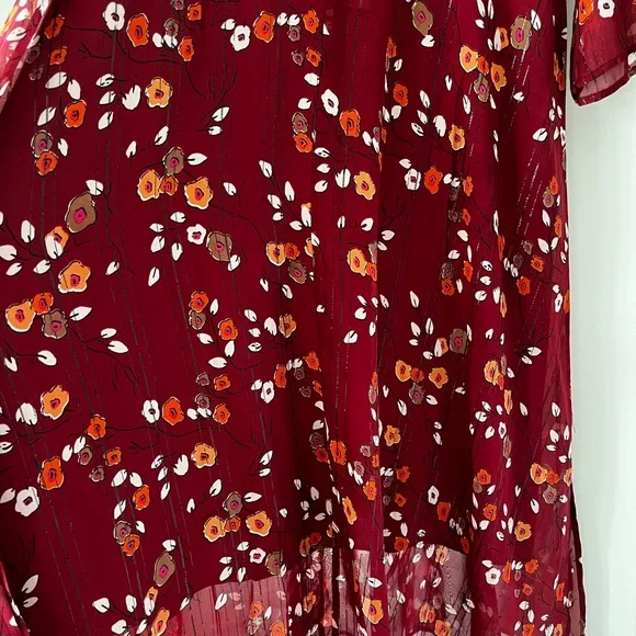 Second Female Anthropologie Silk Mix Maxi Dress Size L - Picture 5 of 13